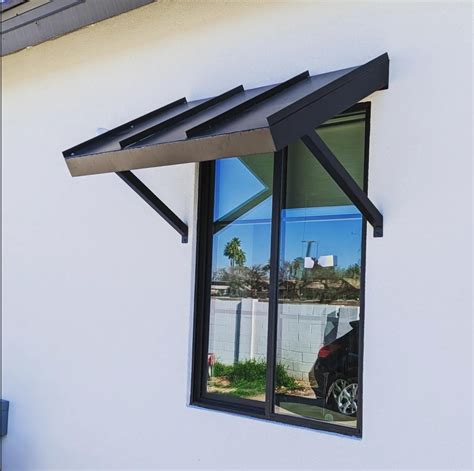 black metal awnings on houses|modern black metal awning.